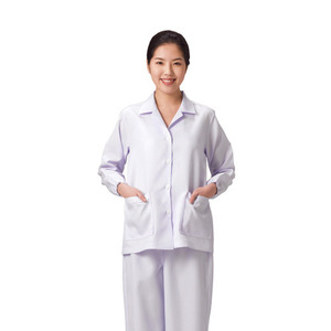 [라인] 맛또 여 식당 소매 고무줄 유니폼 KU112 화이트(White)