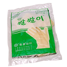 [자파코리아] 동광 쎄라손 미용장갑(깔깔이장갑)(대/중/소)